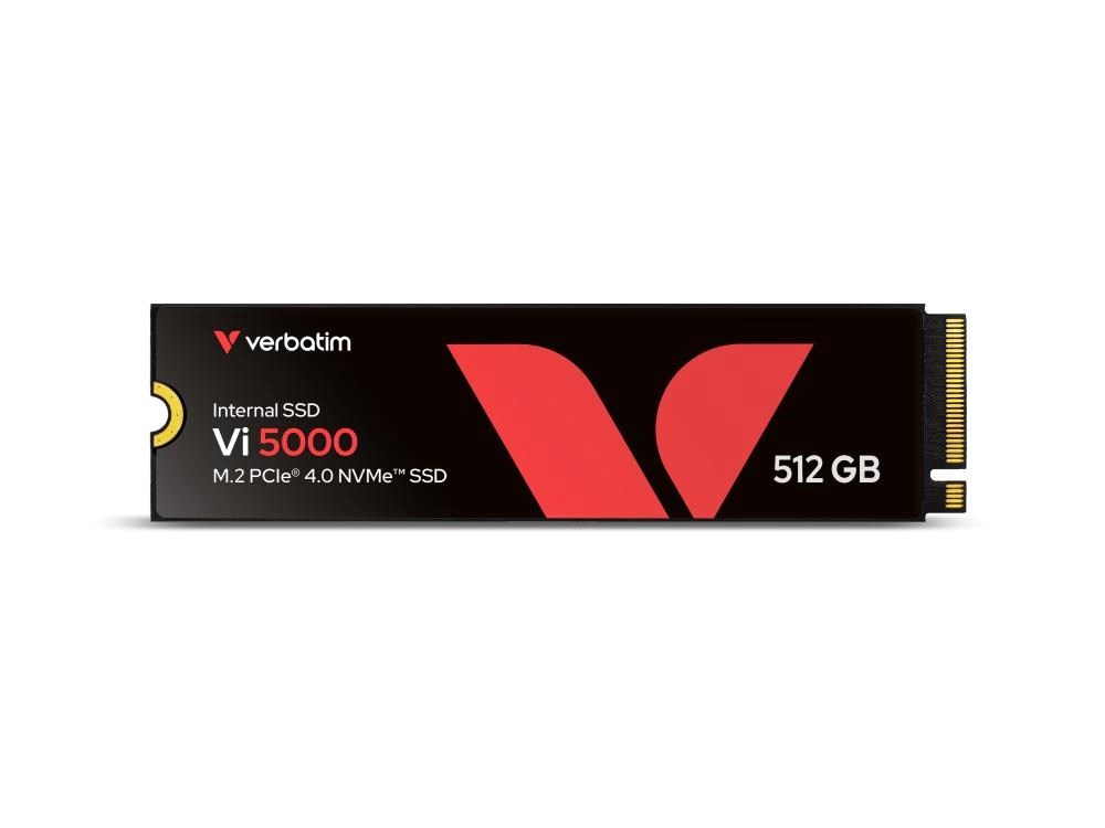 VERBATIM SSD Vi5000 Internal PCIe NVMe M.2 SSD 512GB ,  W2500/  R 5000 MB/ s0 