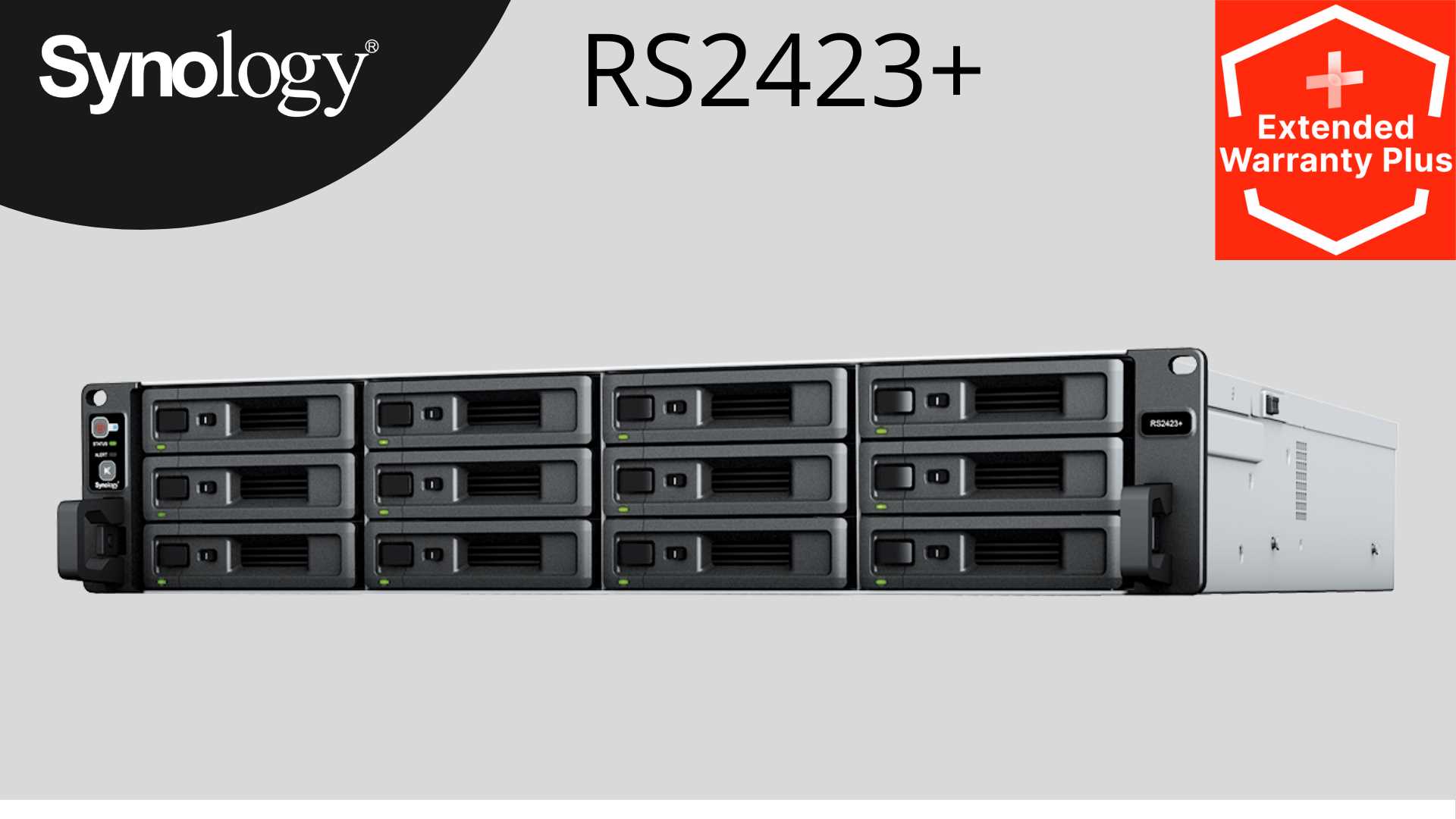 Synology RS2423RP+II RackStation (4C/ Ryzen V1780B/ 3, 35-3, 6GHz/ 8GBRAM/ 12xSATA/ 2xUSB3.2/ 1xminiSAS/ 2xGbE/ 1x10GbE/ 1xPCIe/ RP)1 