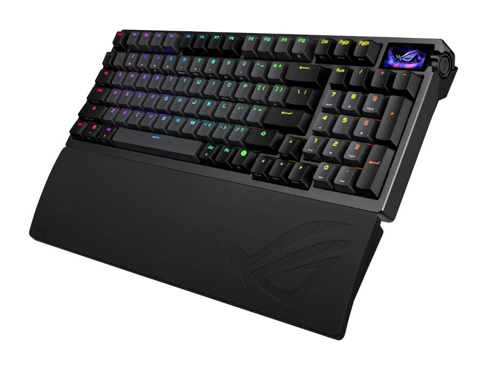 ASUS klávesnice ROG Azoth 96 HE,  Mechanická,  Bezdrátová,  BT,  RF 2.4GHz,  US,  černá6 