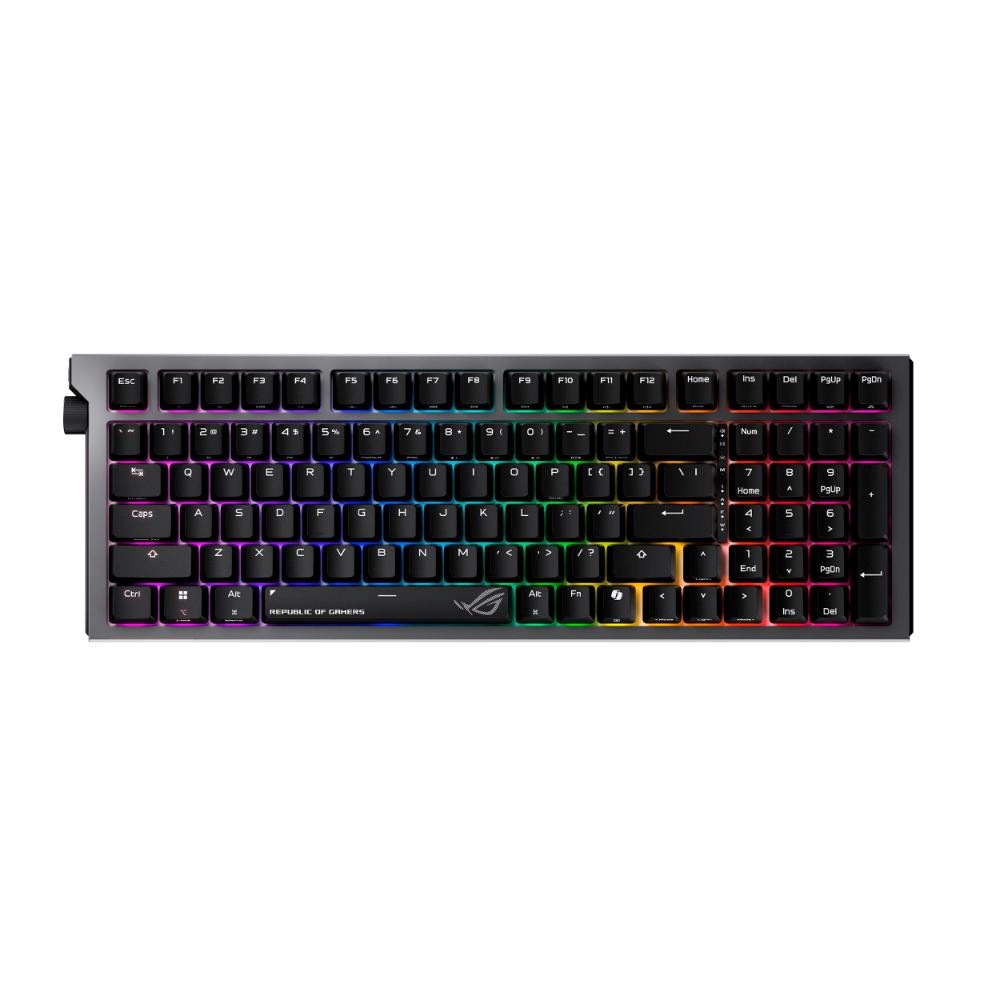 ASUS klávesnice ROG Strix Morph 96 WL,  Mechanická,  Bezdrátová,  CZ/ SK,  černá0 