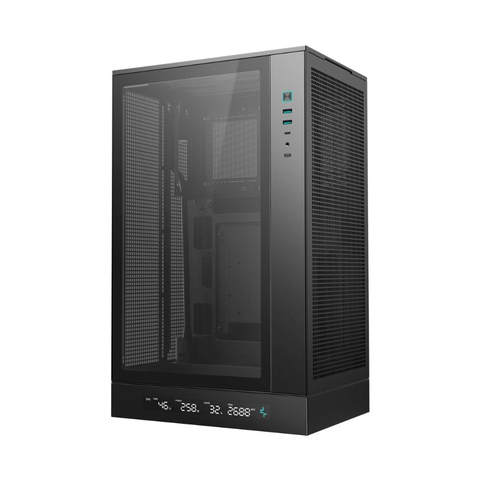 DEEPCOOL Case CH270 PLUS,  mATX,  Průhledná bočnice,  černá2 