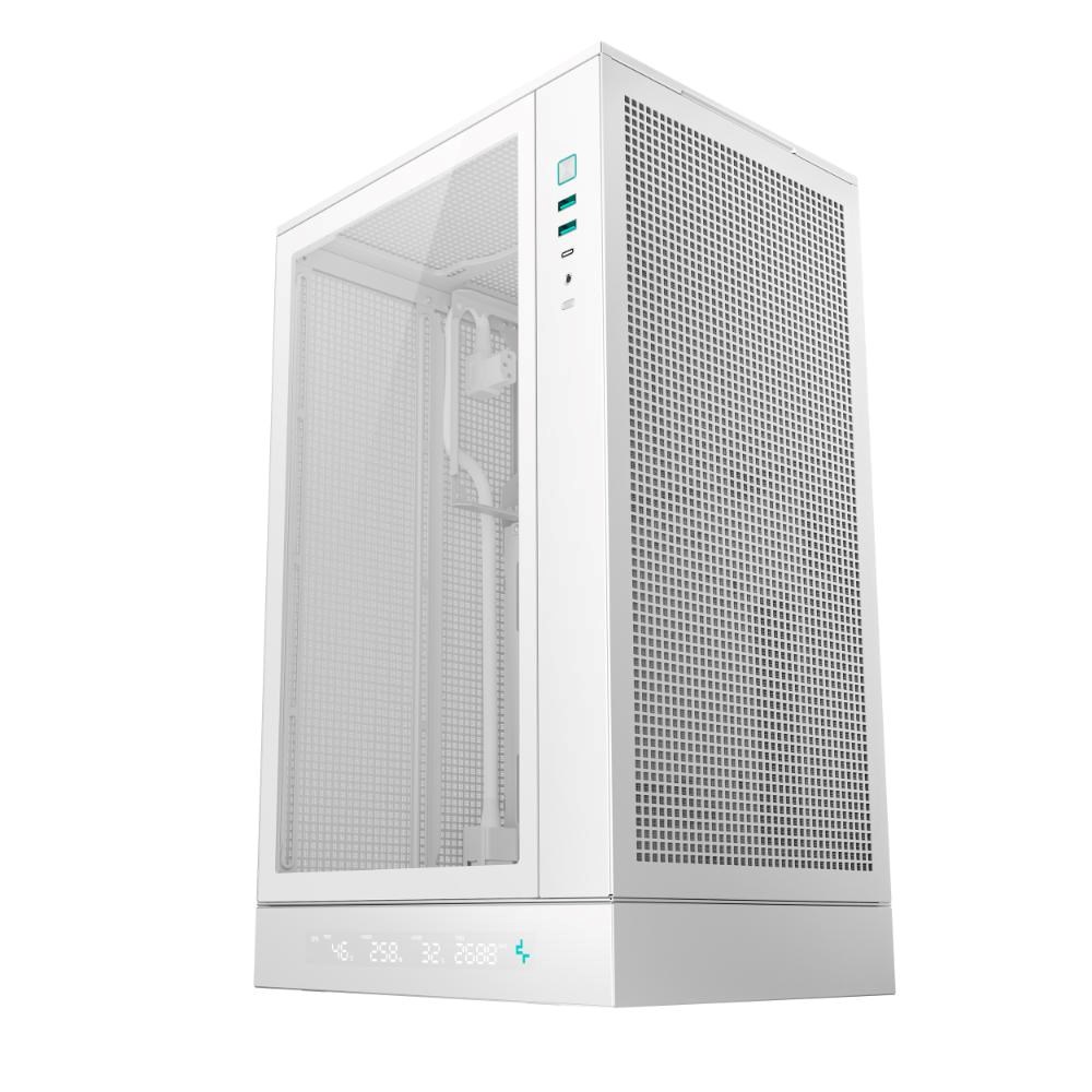 DEEPCOOL Case CH270 PLUS,  mATX,  Průhledná bočnice,  bílá1 