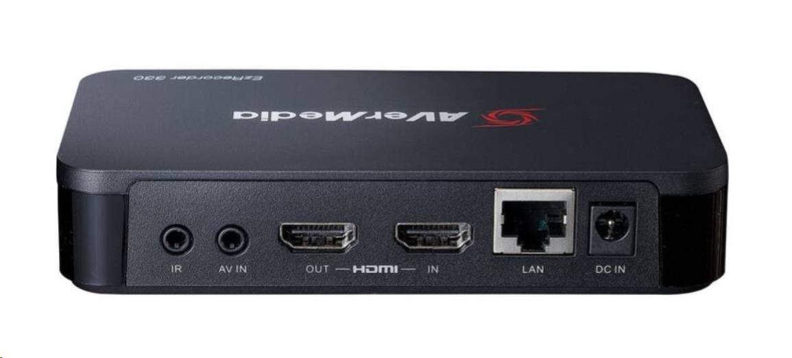 AVERMEDIA záznamové zařízení EzRecorder 330,  externí,  dálkový ovladač,  časovač,  černá1 