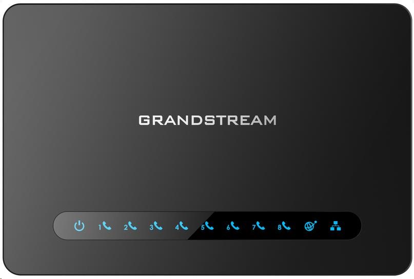 Grandstream HT818 V2 FXS ATA brána,  FXS portů: 8,  Počet SIP:22 