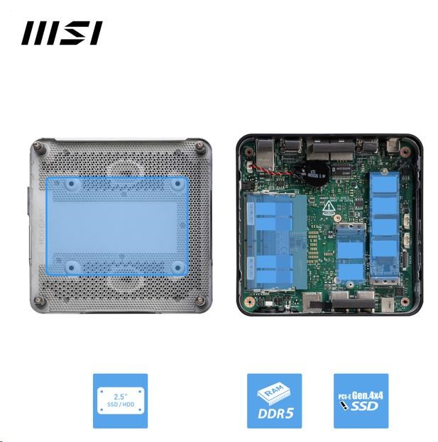 MSI PC Cubi NUC 1MG-244BEU,  Core 3 100U,  N/ A,  N/ A,  N/ A,  No OS,  Black6 