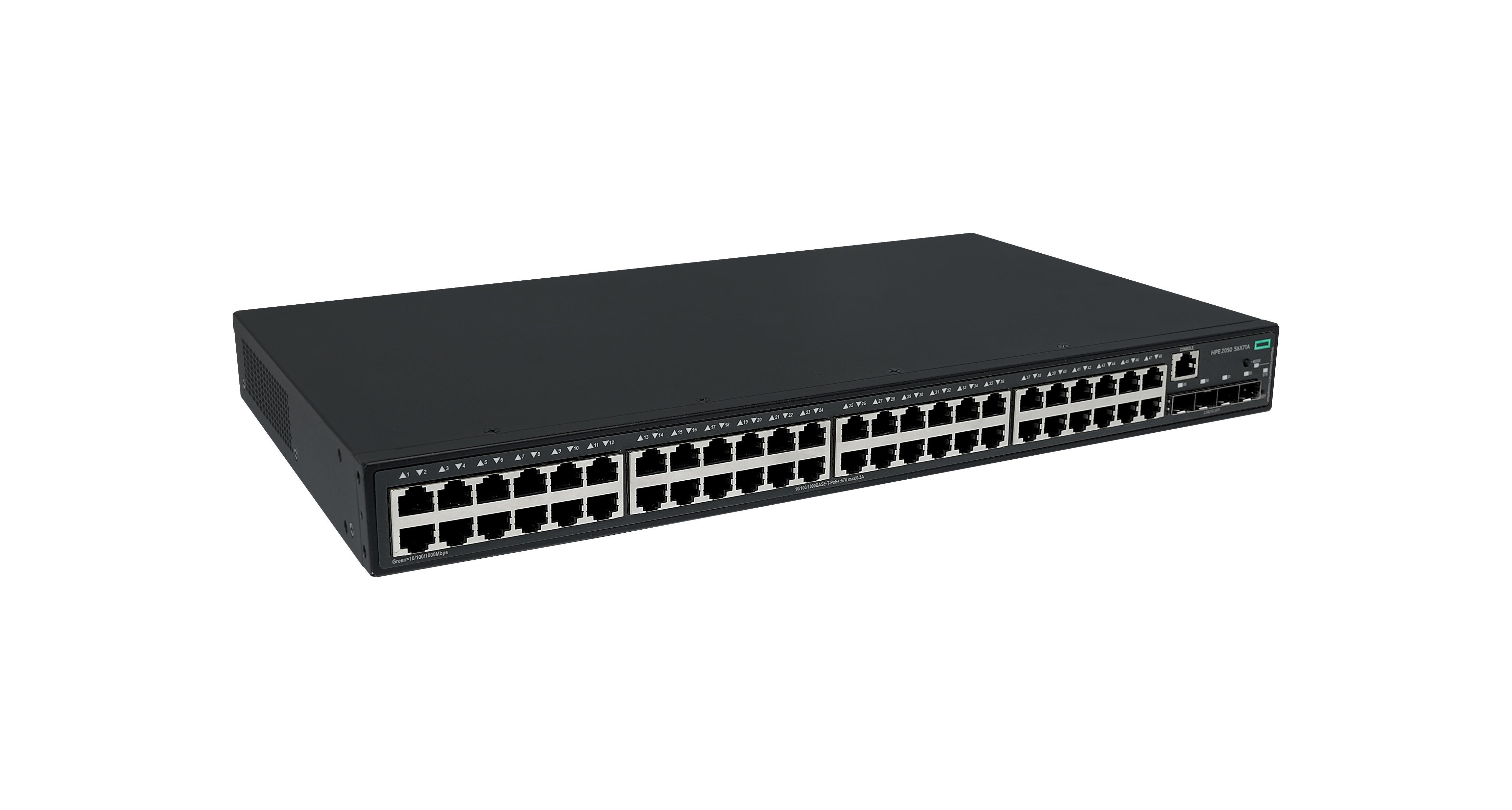 HPE Networking CW 2050 48p 10/ 100/ 1000BASE-T PoE+ 4p SFP 1G/ 2.5G 410W Switch3 