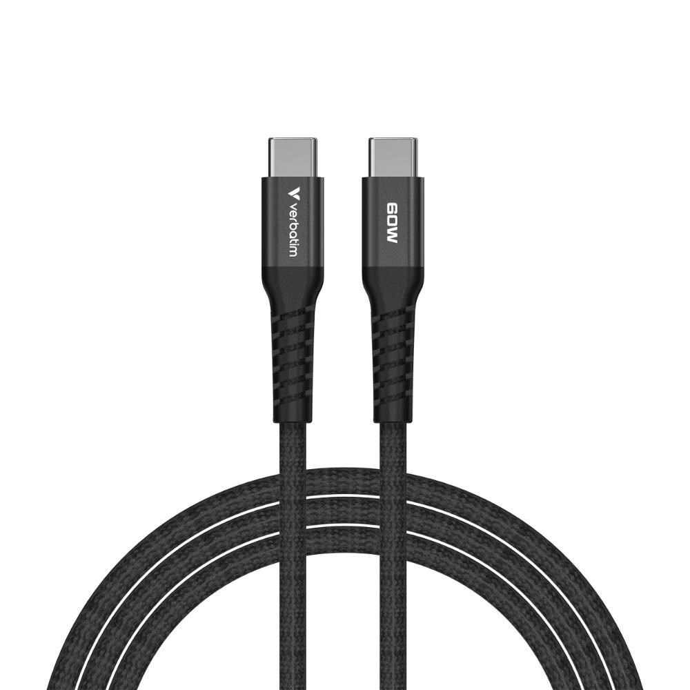 VERBATIM Kabel USB-C Sync & Charge,  60W,  Magnetický,  120cm,  černá1 