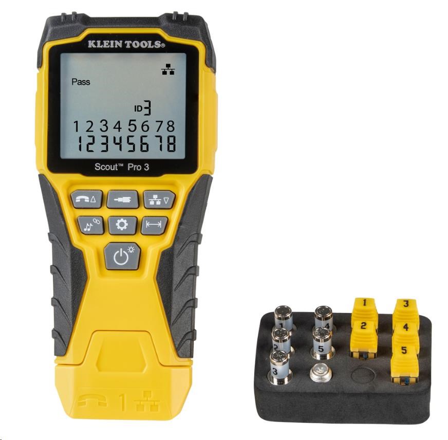 KLEIN TOOLS - VDV Scout® Pro 3 Tester Kit - 5x RJ45,  5x F-konektor0 