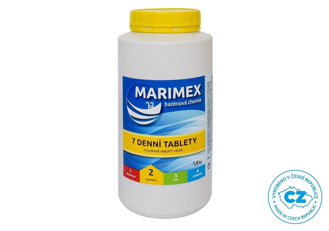 Marimex 7 Denní tablety 1, 6 kg - bazénová chemie - DEZINFEKCE0 