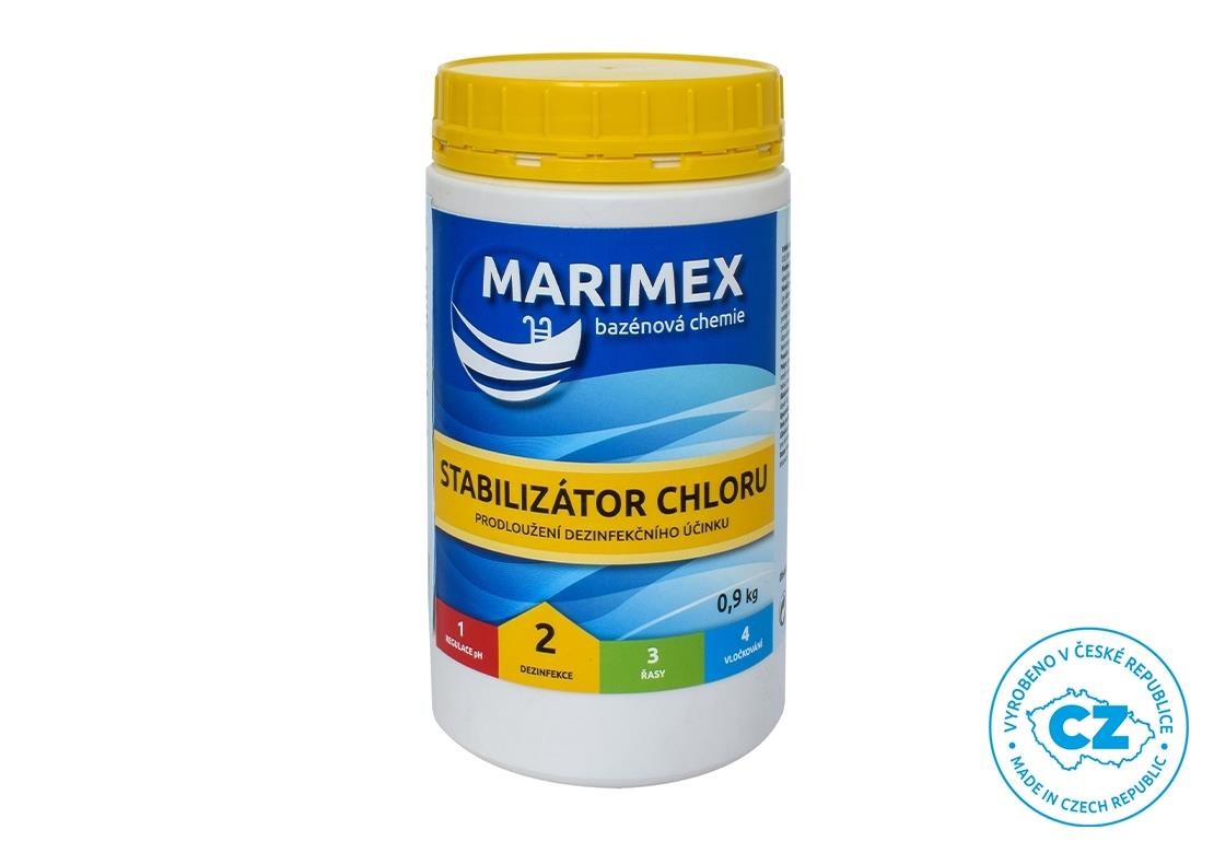 Marimex Stabilizátor chloru 0, 9 kg - bazénová chemie - DEZINFEKCE0 