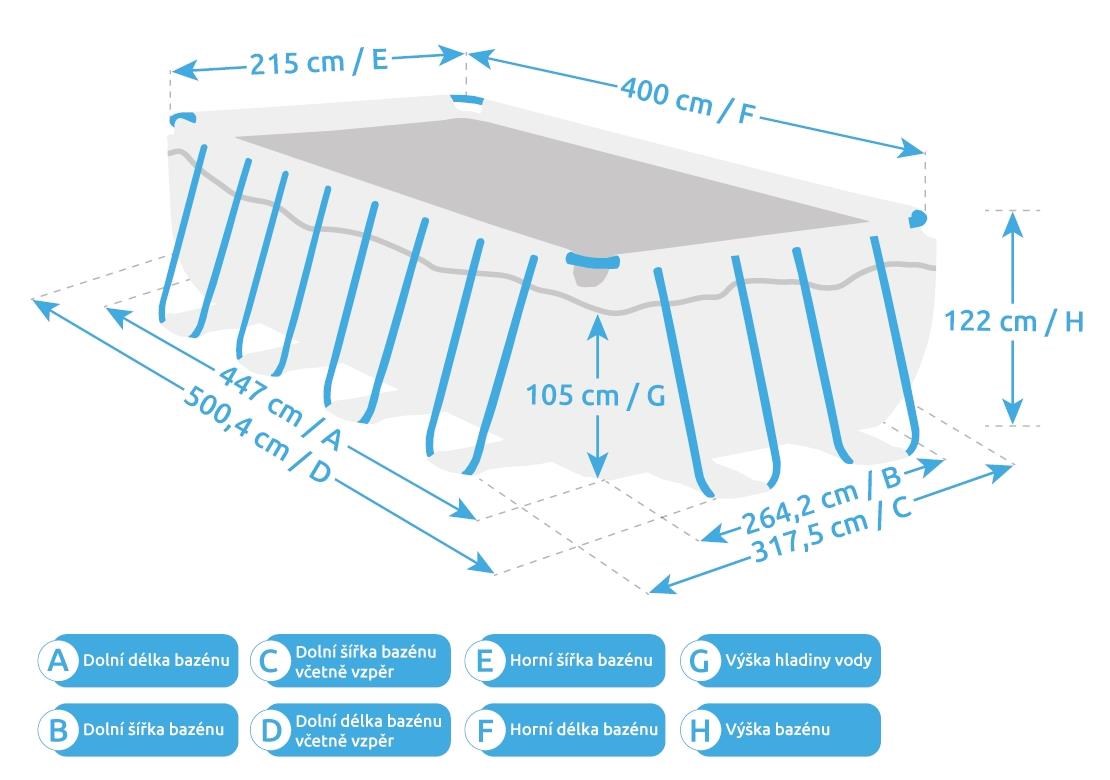 Marimex Florida Premium bazén 2, 15x4, 00x1, 22 m bez příslušenství - motiv RATAN1 