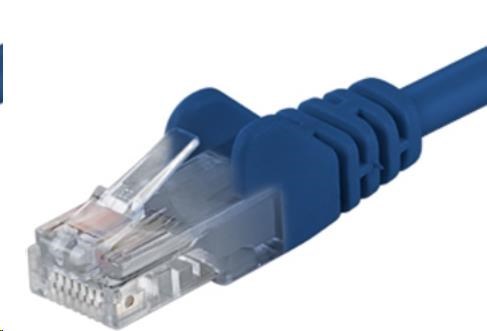 PremiumCord Patch kábel UTP RJ45-RJ45 CAT6 0.5m modrá0 