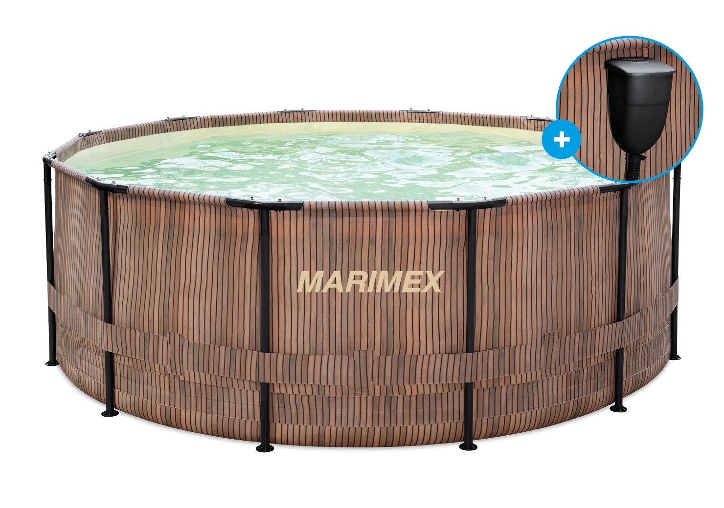 Marimex Florida bazén 3, 66x1, 22 m se zabudovaným skimmerem - motiv TEAK1 