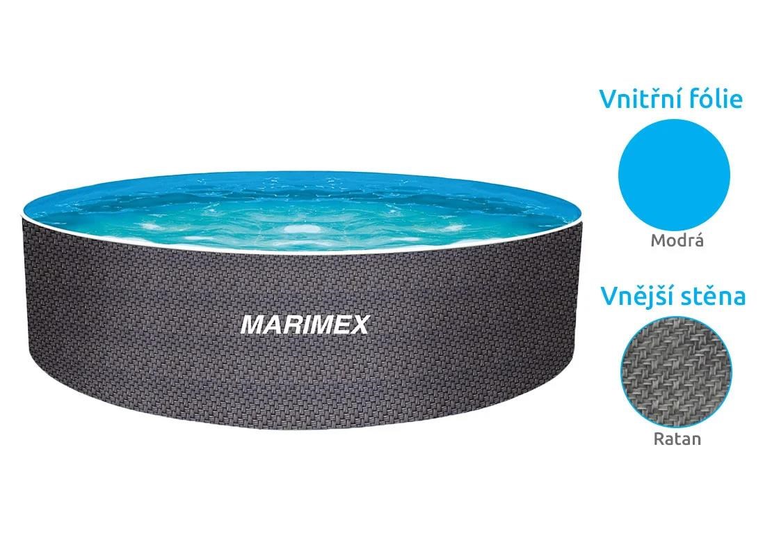 Marimex Orlando bazén 3, 66x1, 07 m s příslušenstvím - motiv RATAN1 