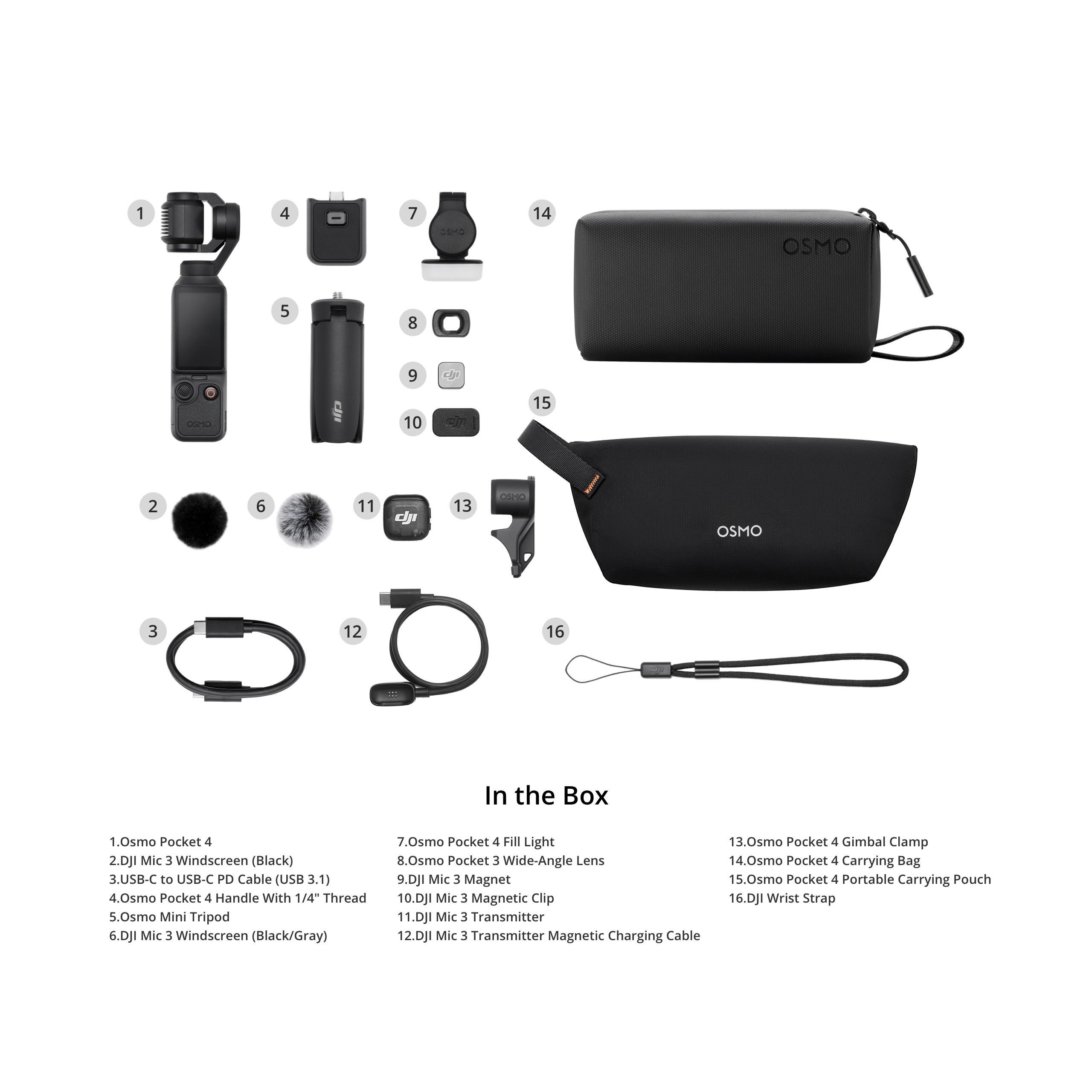 DJI Osmo Pocket 4 Creator Combo černá1 