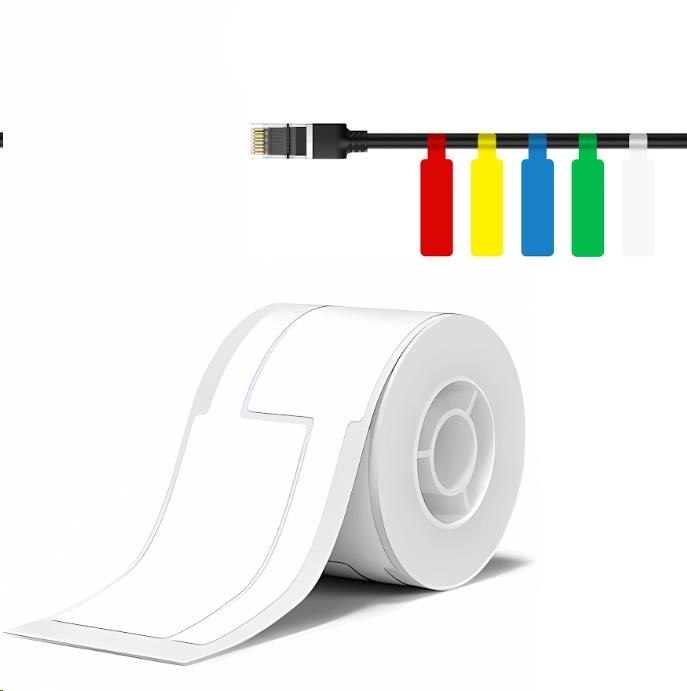 Niimbot štítky na kabely T 25x76mm 200ks Bílé pro B21,  B21S,  B3,  B1S0 