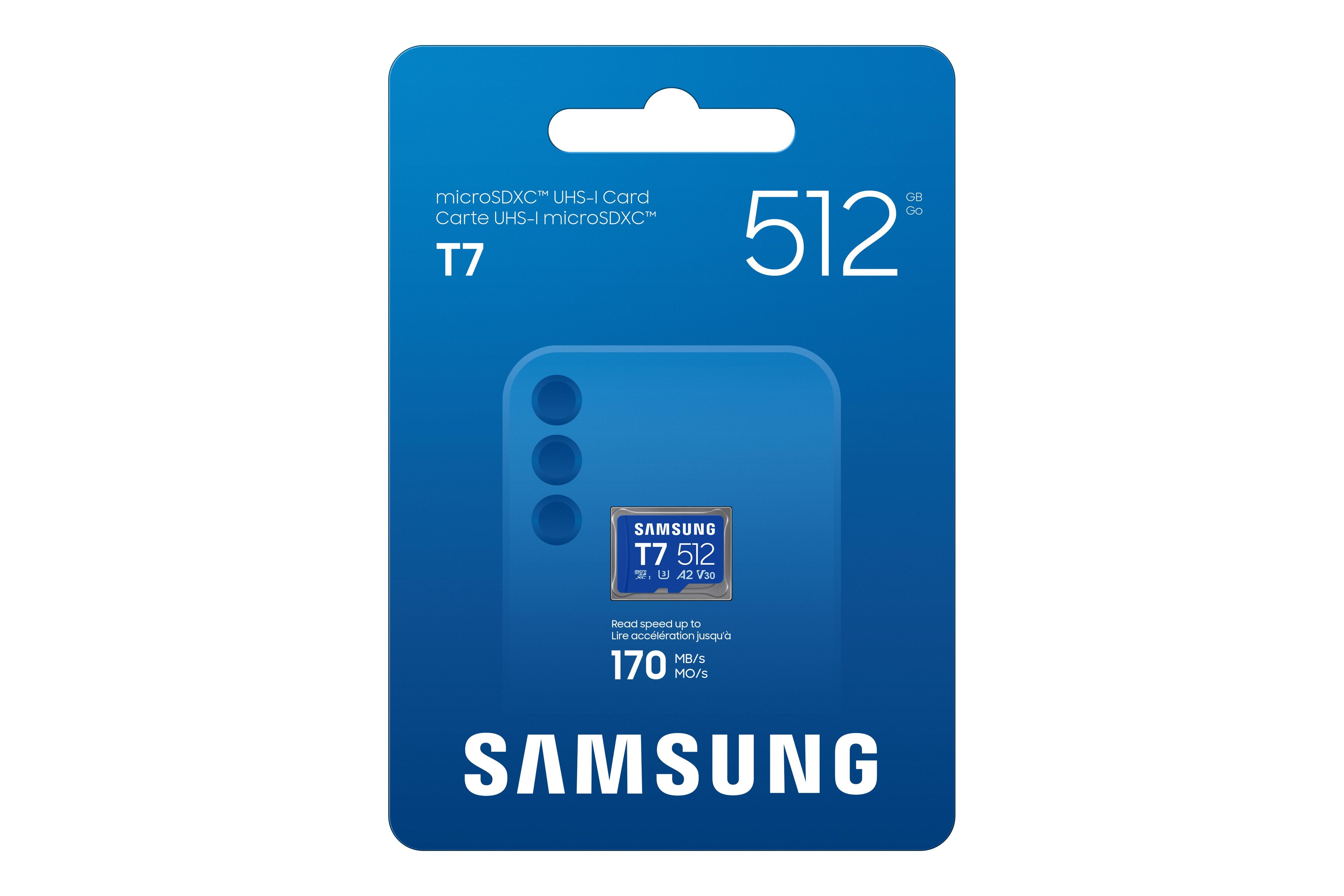 Samsung micro SD karta T7 -  512GB + USB adaptér3 