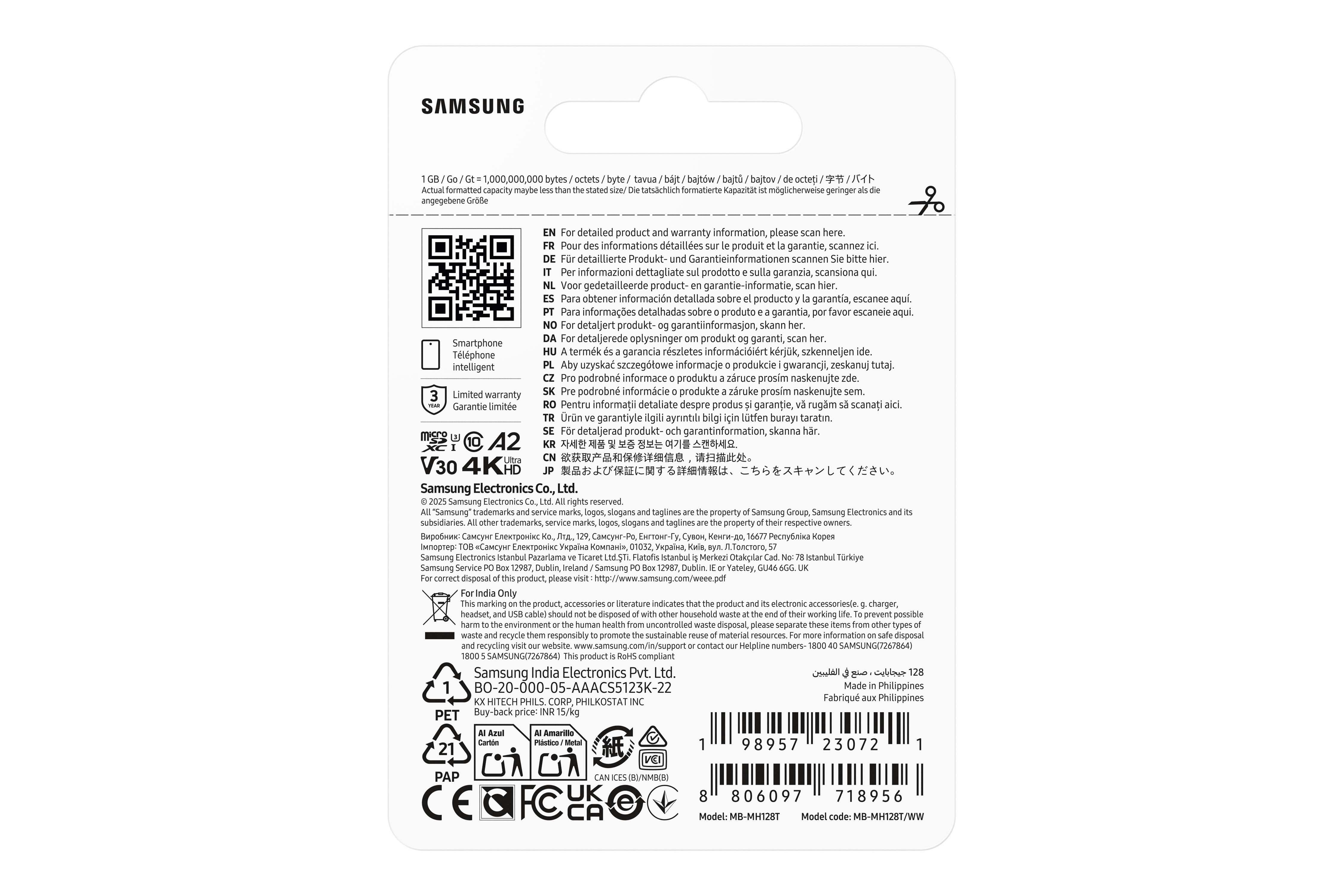 Samsung T9 microSD 128GB + USB Adaptér3 
