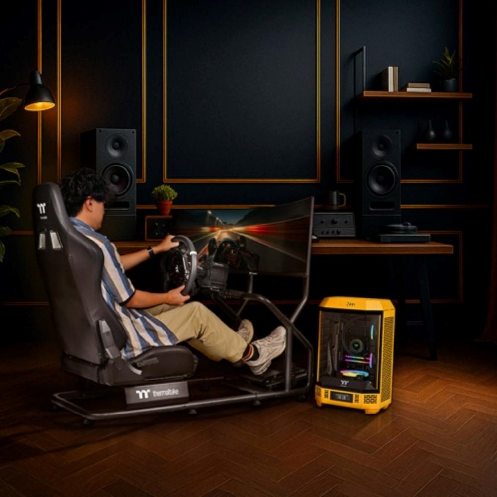 THERMALTAKE Závodní kokpit GR300 Racing Simulator Cockpit,  Černá5 
