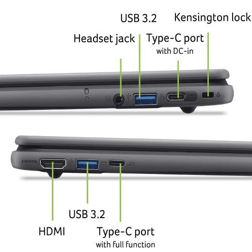 ACER NTB EDU Chromebook 511 (C737T-TCO-C8WK), N150, 11.6