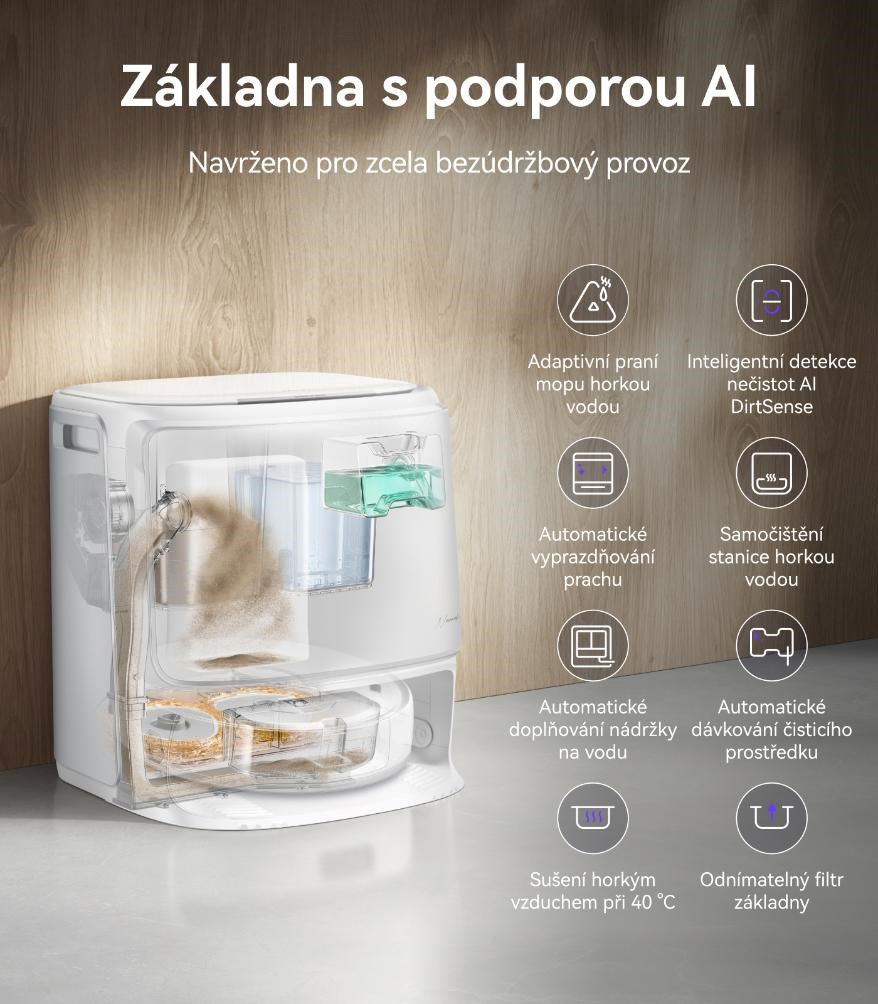 Narwal Freo Z10 Pro white - AI robotický vysavač s rotačním mopem a samočistící stanicí7 