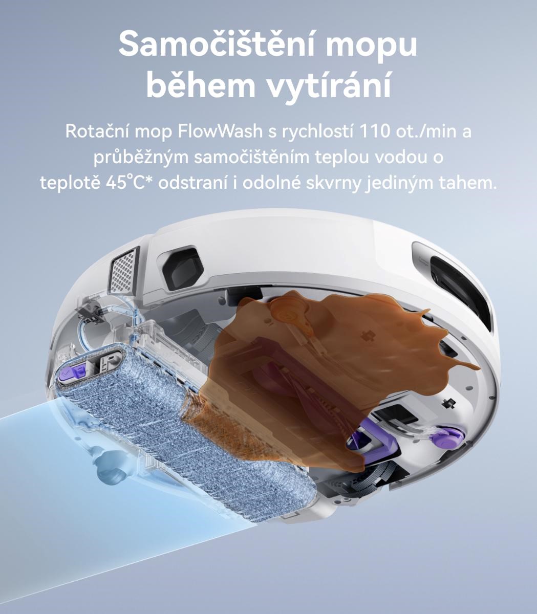 Narwal Flow compact station - AI robotický vysavač s pásovým mopem a samočistící stanicí s napojením na odpad1 