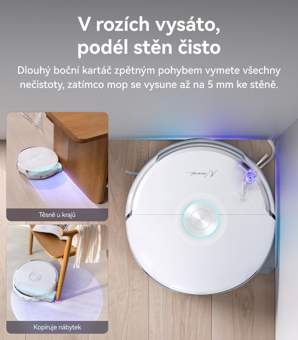 Narwal Flow compact station - AI robotický vysavač s pásovým mopem a samočistící stanicí s napojením na odpad5 