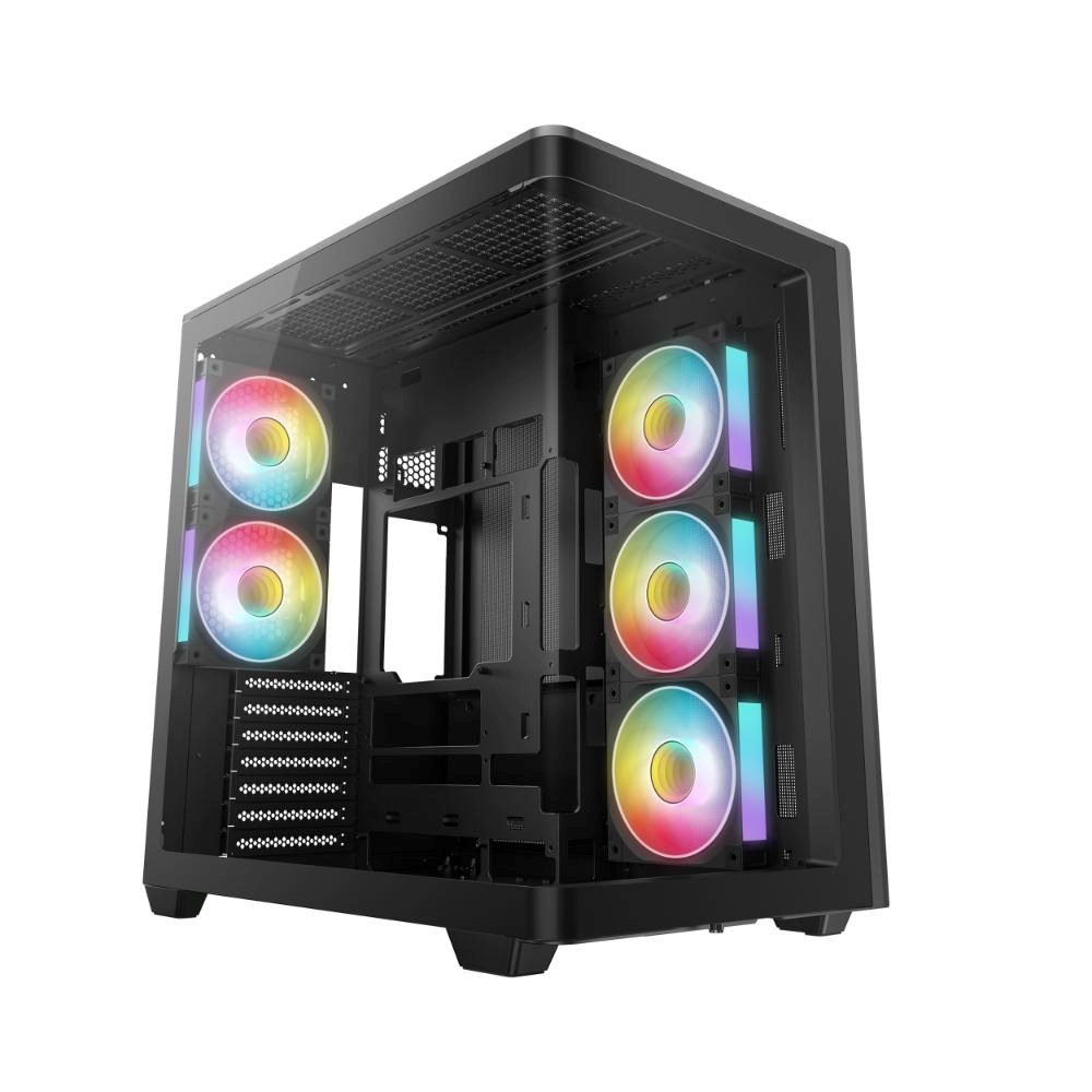 DEEPCOOL Case CG590U 5F,  ATX,  Průhledná bočnice,  5x120mm ARGB Fan,  černá0 