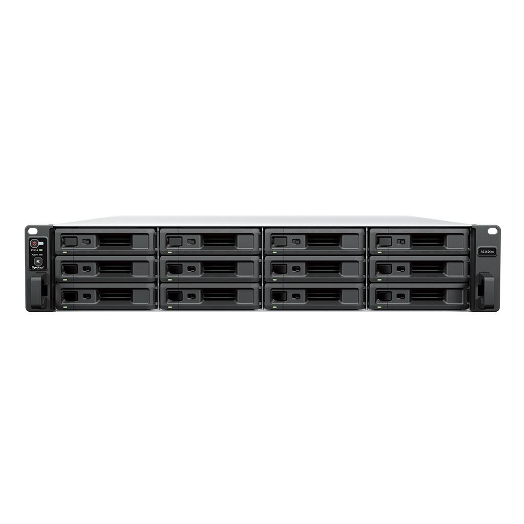 Synology RS3626xs RackStation (6C/ XeonD-1726/ 2, 9-3, 5GHz/ 8GBRAM/ 12xSATA/ 2xUSB3.2/ 2x10GbE/ 2xPCIe/ 1xOOB/ 2xminiSAS/ RP)2 