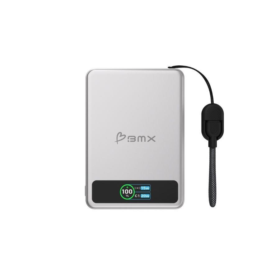 BMX SolidSafe™ 5K Solid-State Magnetic Power Bank,  Silver0 