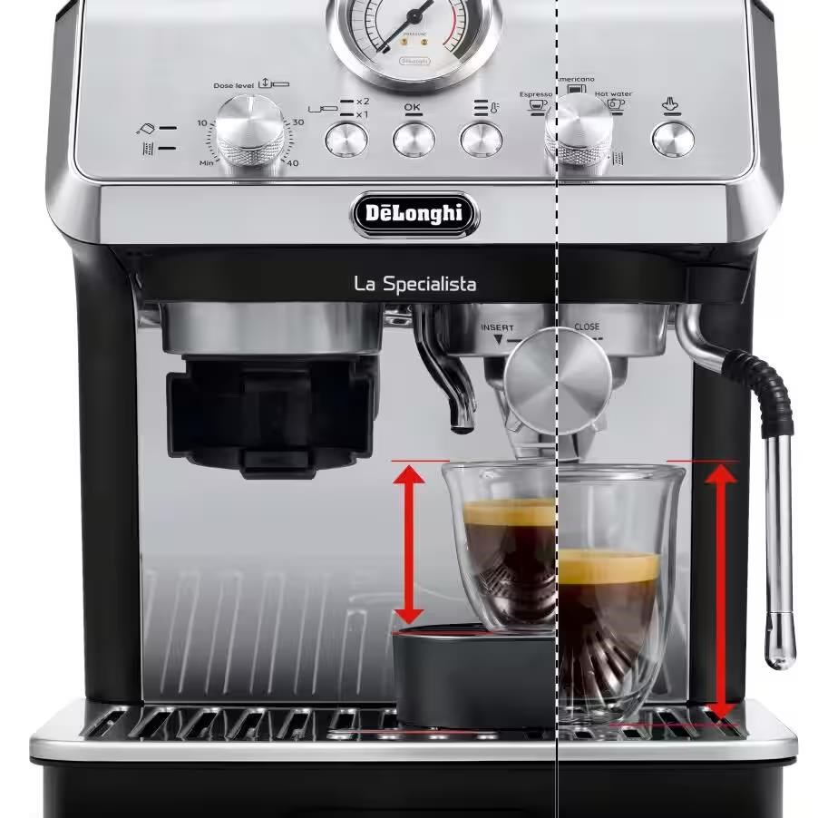 DeLonghi La Specialista Arte pákový kávovar,  1400 W,  vestavěný mlýnek,  parní tryska MyLatte0 