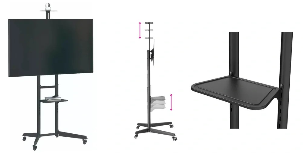 Tv stojan s policemi Fiber Mounts Lutar-2
4 