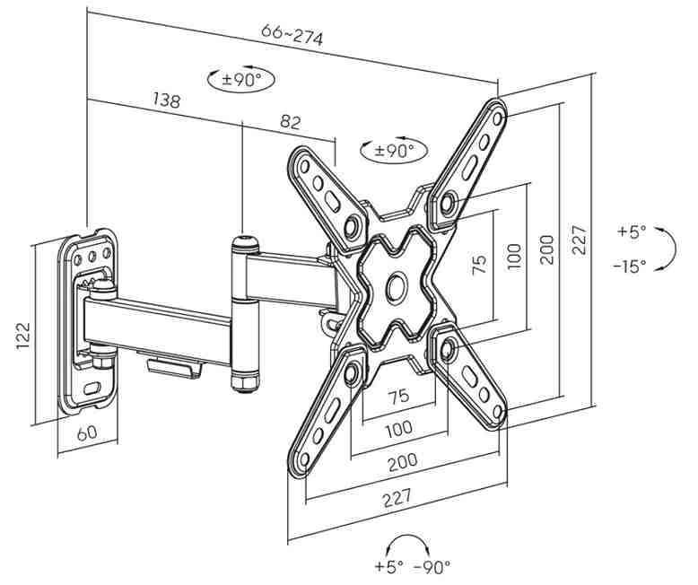 Fiber Mounts FM232 držák na Tv monitor
4 
