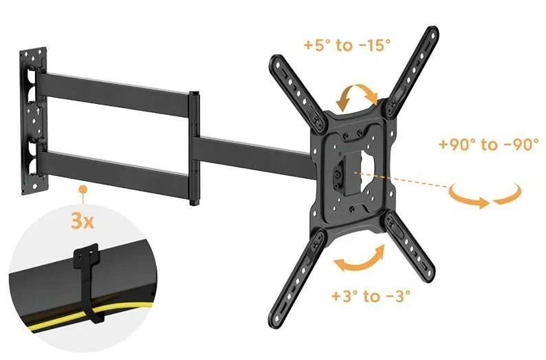 Otočný sklopný držák Tv Fiber Mounts Fugero
2 