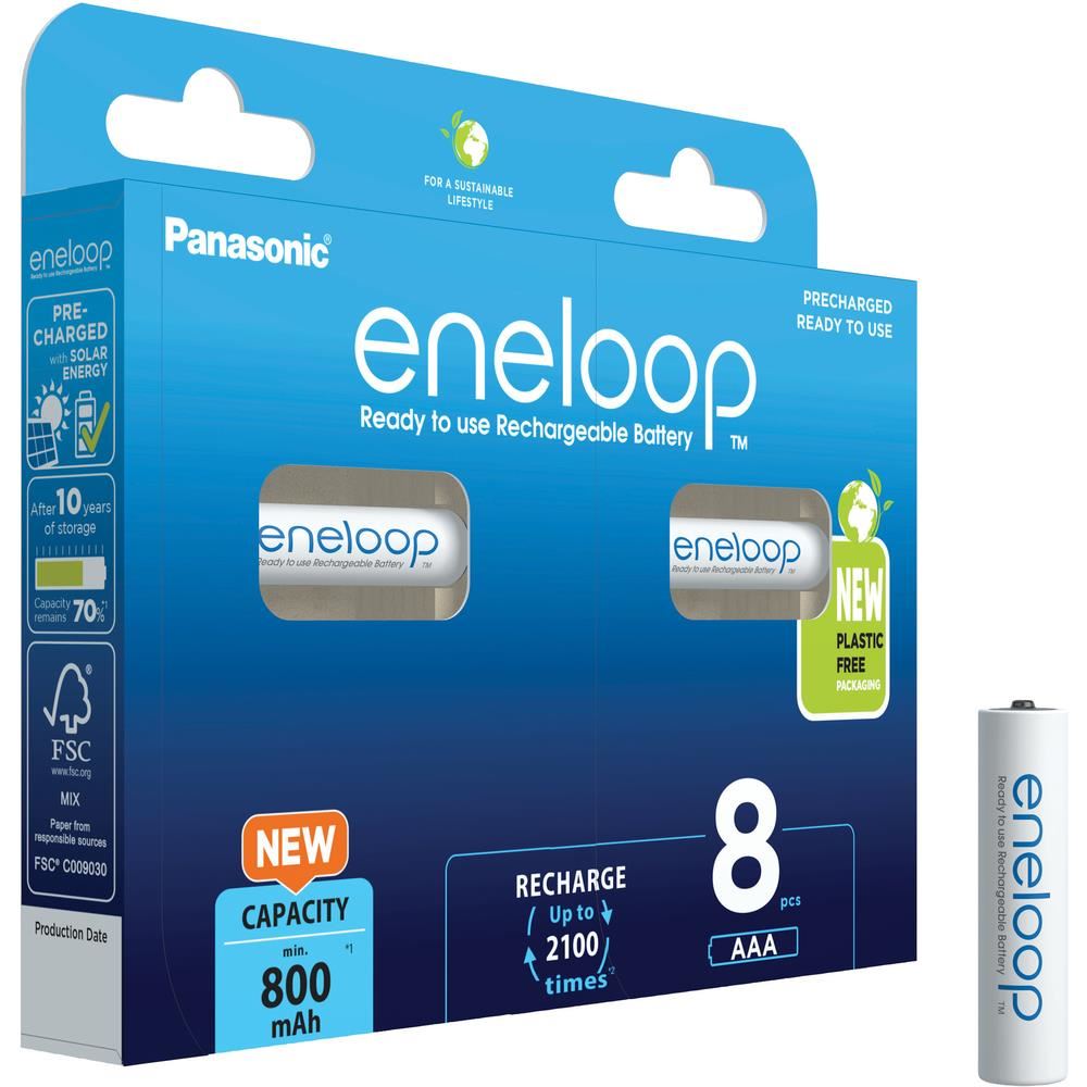 PANASONIC HR03 AAA 4MCCE/ 8BE ENELOOP N,  800 mAh (Blistr 8ks)0 