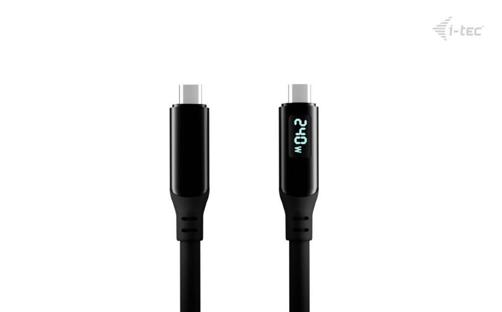 i-tec Thunderbolt 4/ USB4 Class Pro Cable 240W s LCD (40Gbps, 150cm)