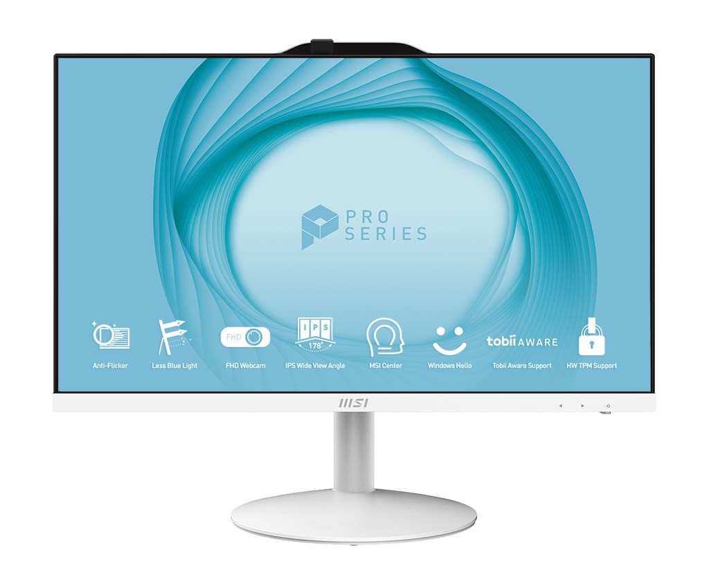 MSI AIO PRO AP242P 14M-1206EU,  Intel Pentium G7400,  23.8 FHD,  Anti-Glare,  8GB,  128GB SSD,  N/ A,  W11 Pro,  White0 
