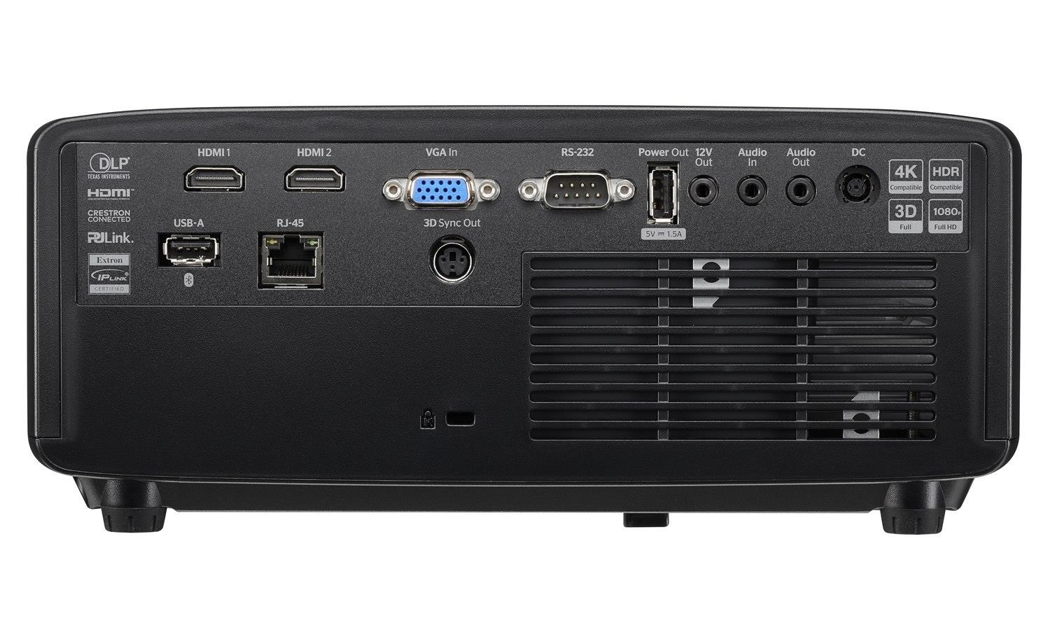 Optoma projektor HZ41HDR (DLP,  Laser,  Full HD,  4400 ANSI,  2xHDMI,  RS232,  RJ45,  USB-A,  repro 1x15W)4 