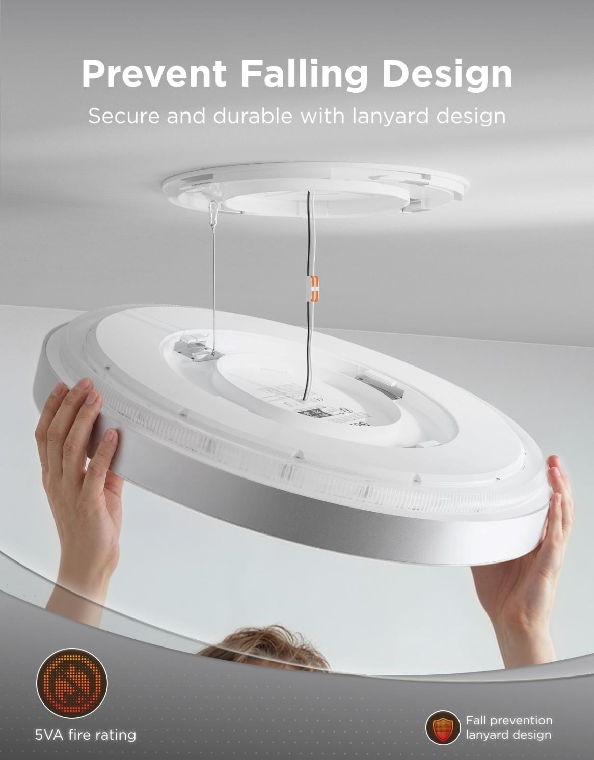 Govee Ultra RGBICWW Smart duální kulaté stropní světlo 5000lm 53cm Matter7 