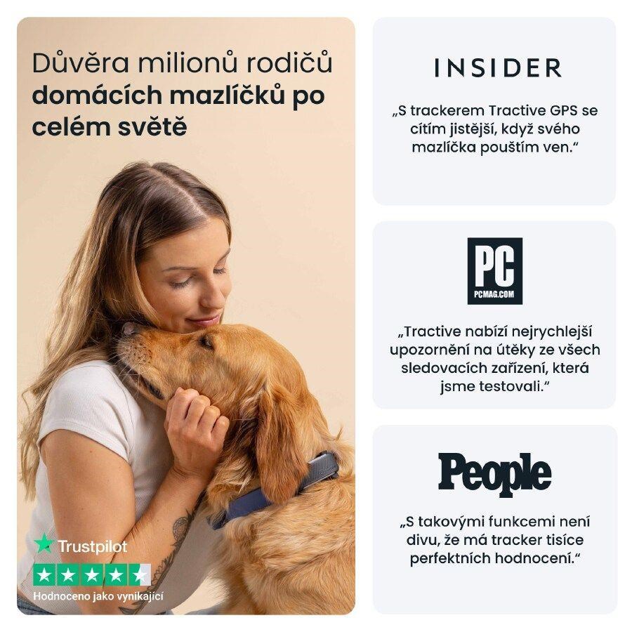 Tractive DOG 6 XL – Chytrý GPS lokátor pro psy se sledováním životních funkcí a zdravotními upozorněními,  černý9 