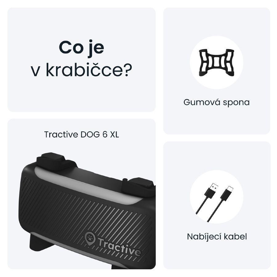 Tractive DOG 6 XL – Chytrý GPS lokátor pro psy se sledováním životních funkcí a zdravotními upozorněními,  černý6 