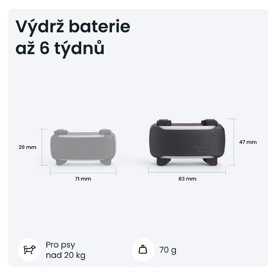 Tractive DOG 6 XL – Chytrý GPS lokátor pro psy se sledováním životních funkcí a zdravotními upozorněními,  černý8 