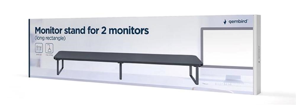 GEMBIRD Podstavec pod 2 monitory MS-TABLE2-01,  černý0 