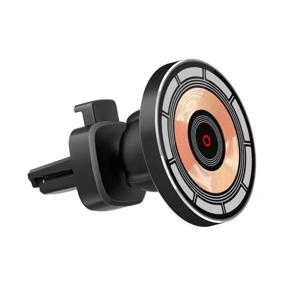BAZAR - 1stCOOL bezdrátová QI nabíječka 15W,  do auta,  MagSafe,  USB-C,  černá,  poškozený obal0 
