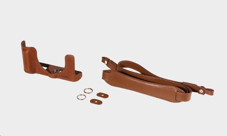 SmallRig 6275 Leather Half Case Kit for Panasonic LUMIX L10 Brown1 