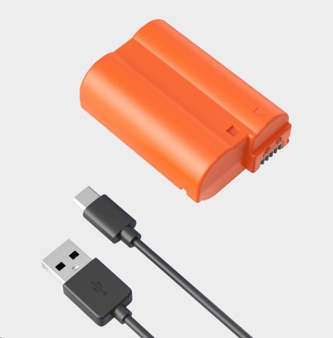 SmallRig 4966 EN-EL15c USB-C Rechargeable Camera Battery Orange0 