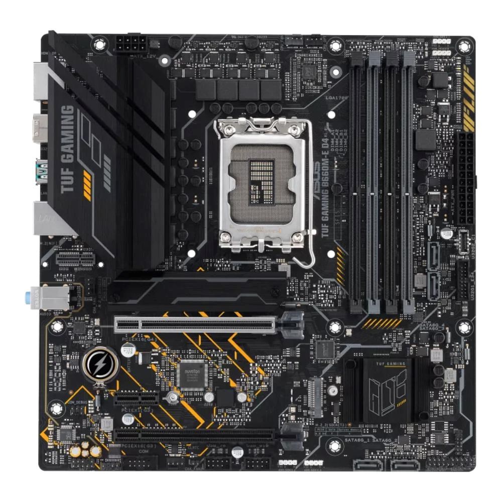 ASUS MB Sc LGA1700 TUF GAMING B660M-E D4,  Intel B660,  4xDDR4,  1xHDMI,  1xDP,  mATX6 