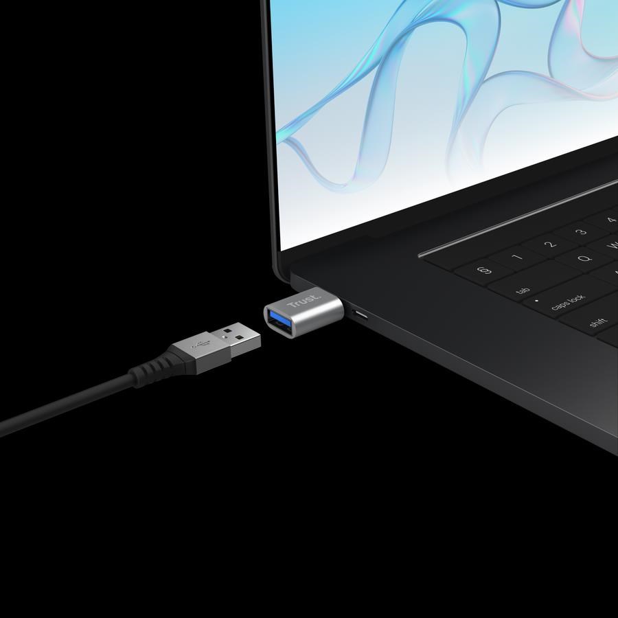 TRUST Adaptér Calyx USB-C na USB-A,  2ks1 