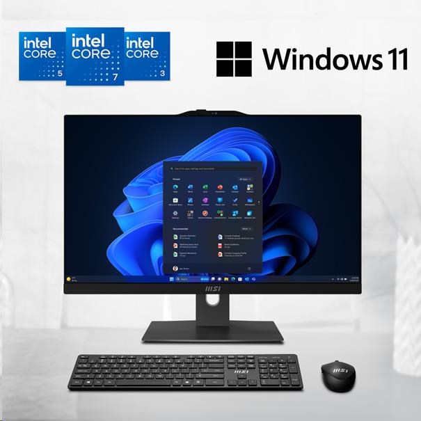 MSI PC AiO Modern AM242P 1M-2088XEU,  Core 5 120U,  23.8 FHD,  Anti-Glare,  Non-Touch,  16GB,  512GB SSD,  N/ A,  No OS,  Black9 