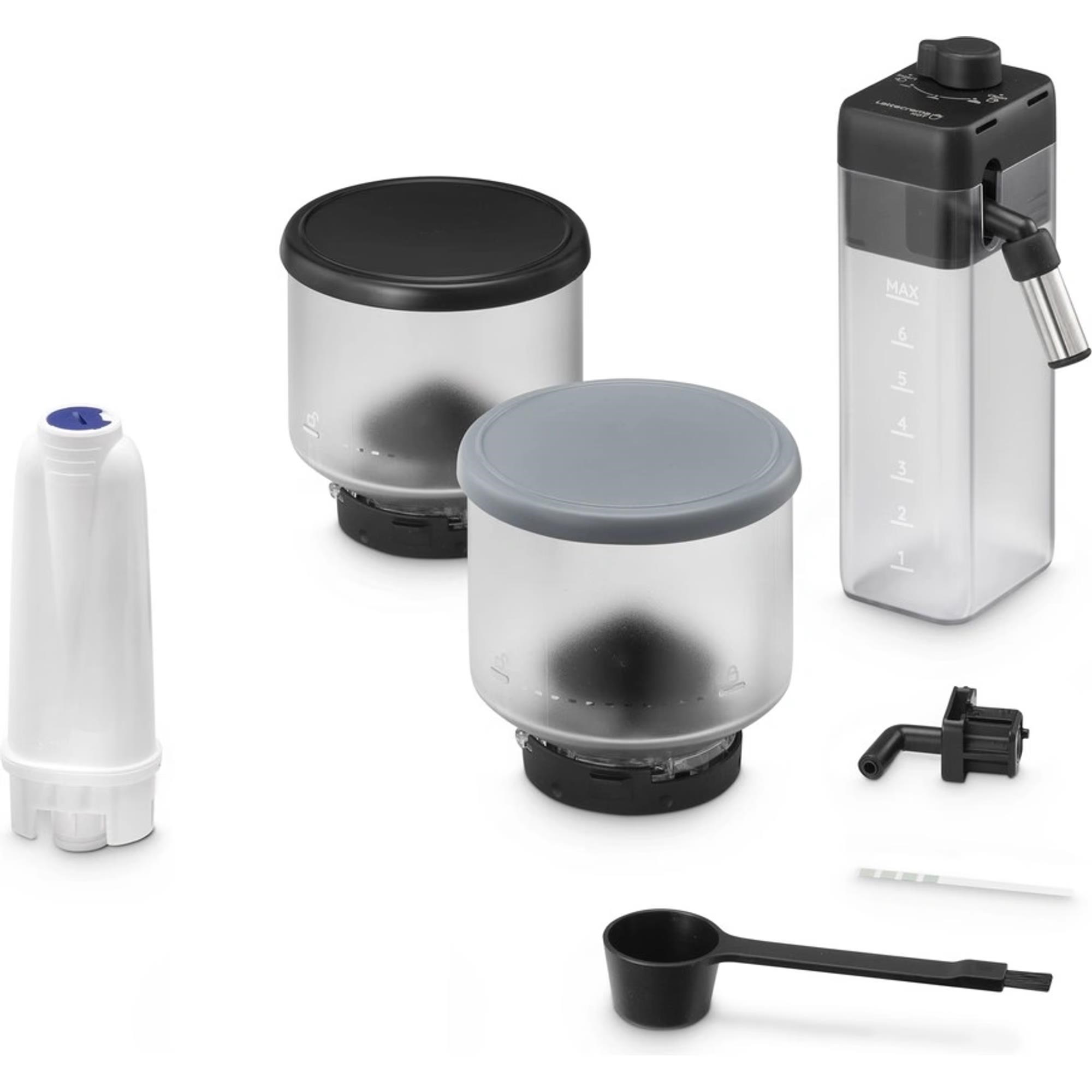 BAZAR - DeLonghi Rivelia EXAM440.55.G,  automatický kávovar šedý,  LatteCrema,  Bean Switch,  Bean Adapt,  16 nápojů - Poškoz4 